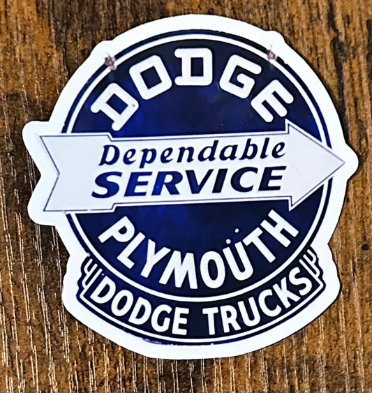 Dodge dependable service sticker