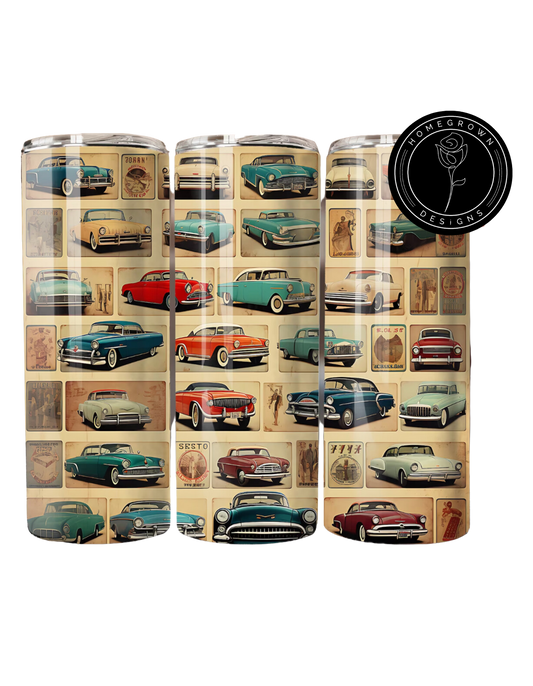 Classic Car collage Tumbler