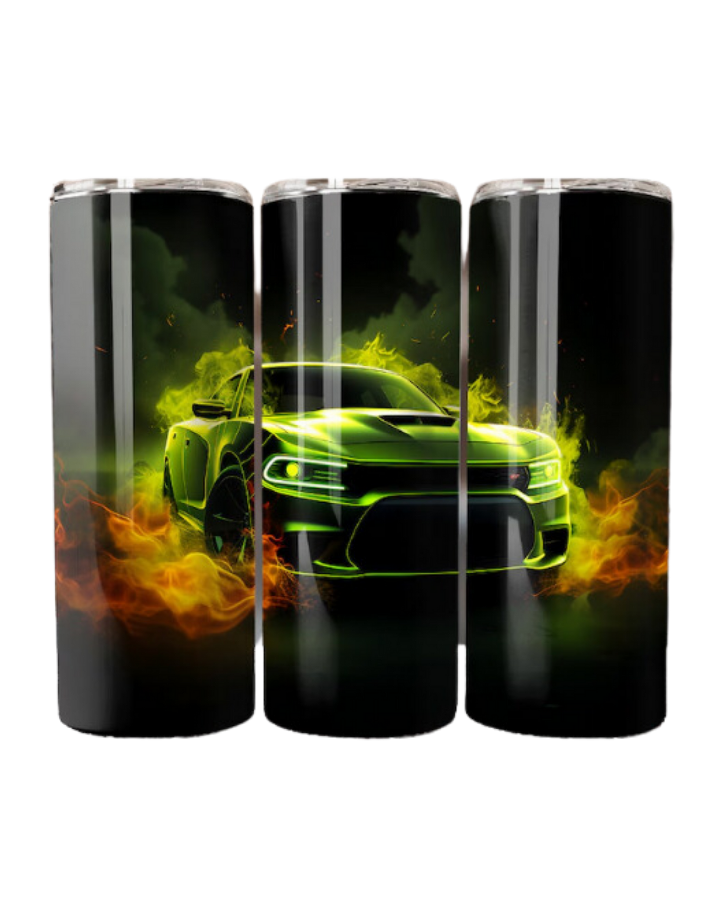 Chargers with Flames Tumbler