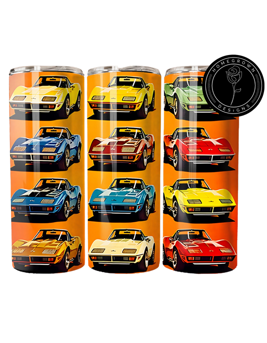 Corvette Collage Tumbler