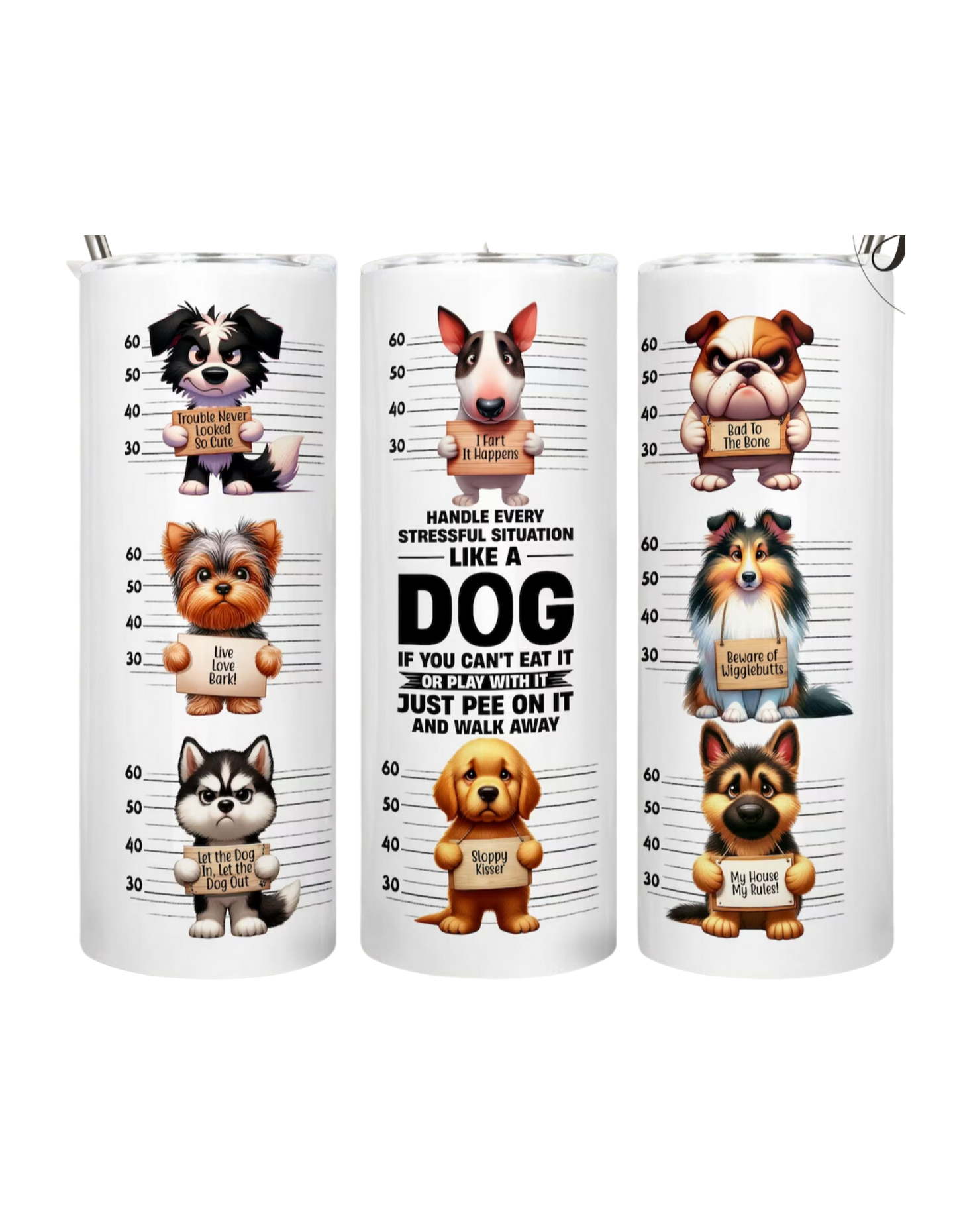 Dog Wanted Poster Tumbler