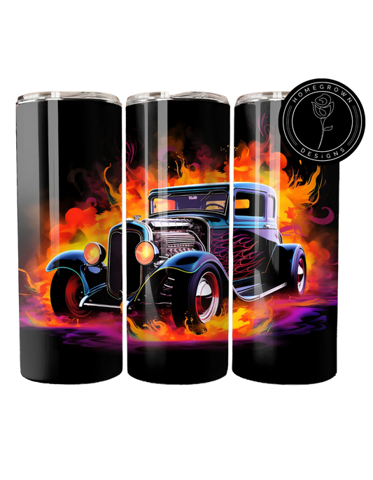 Colorful Hot Rod Tumbler