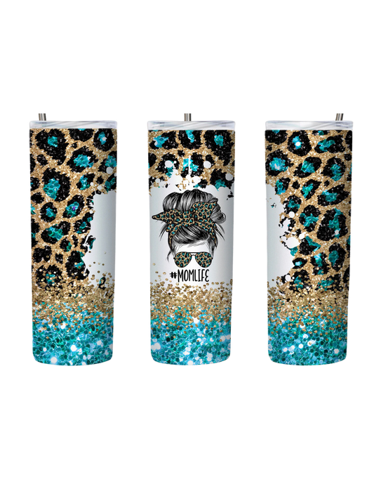 Mom Life Blue/Gold Tumbler