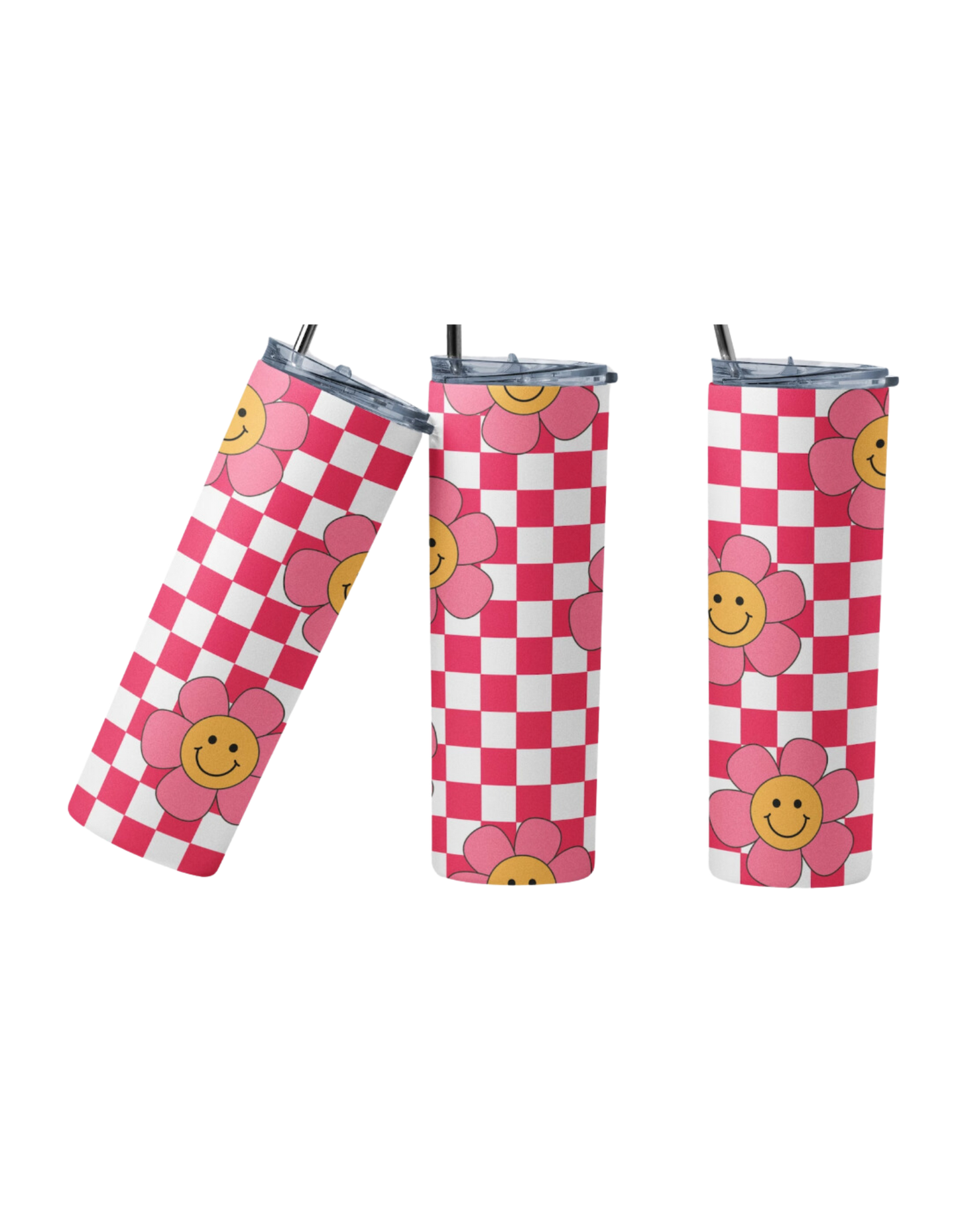 Pink Smiley Tumblers